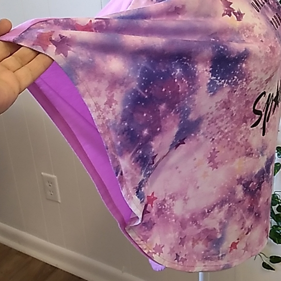 JUSTICE GIRLS 18/20 SPARKLE BATWING TOP - Picture 6 of 10